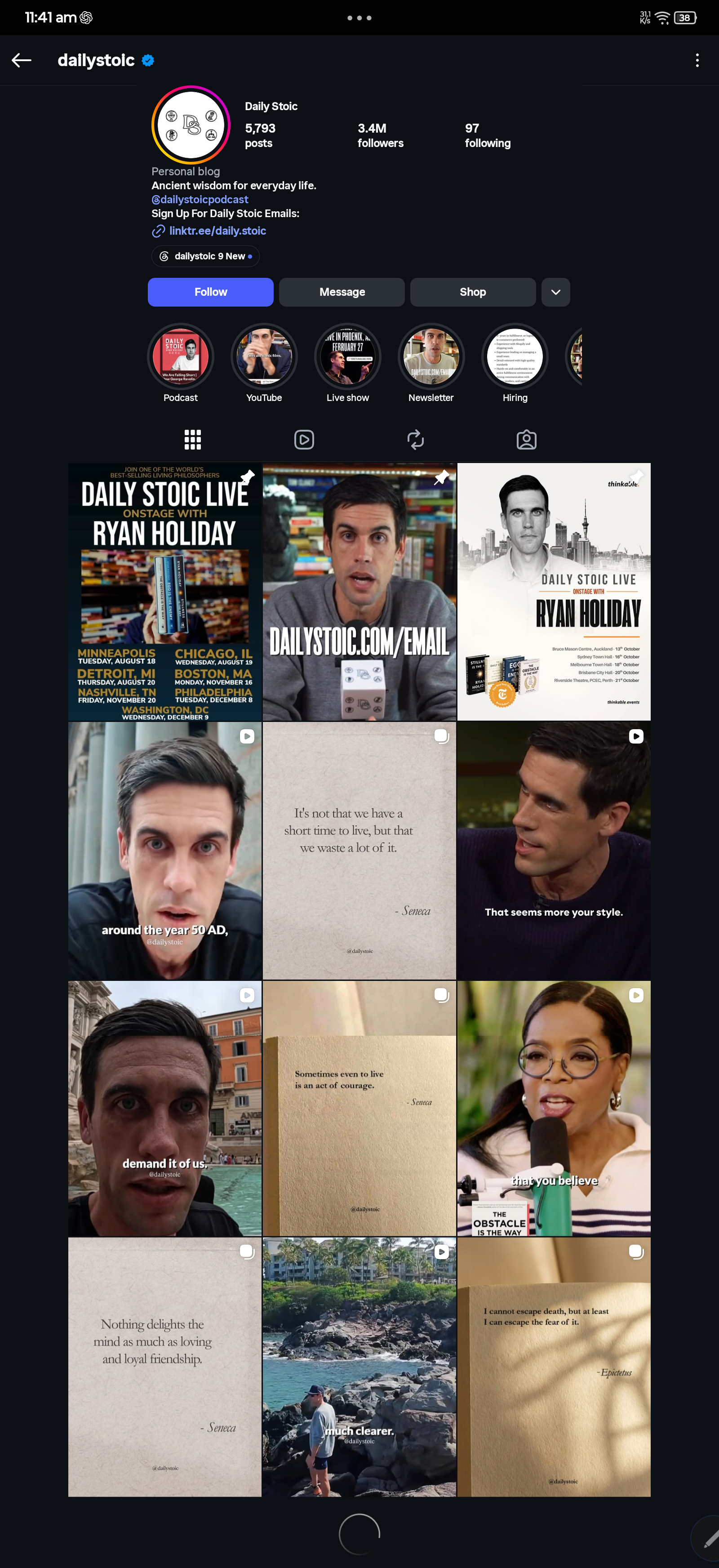 Instagram Page